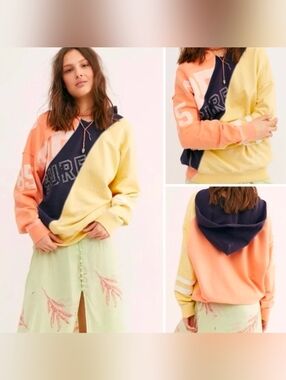 We The Free Beach Break Graphic Oversized Hoodie Pullover Small NWT$168